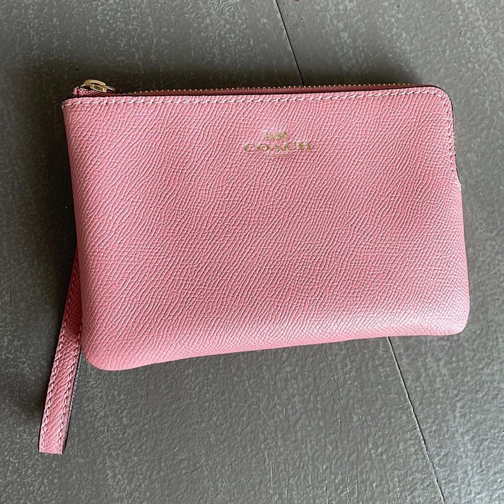 Pink Coach Wristlet